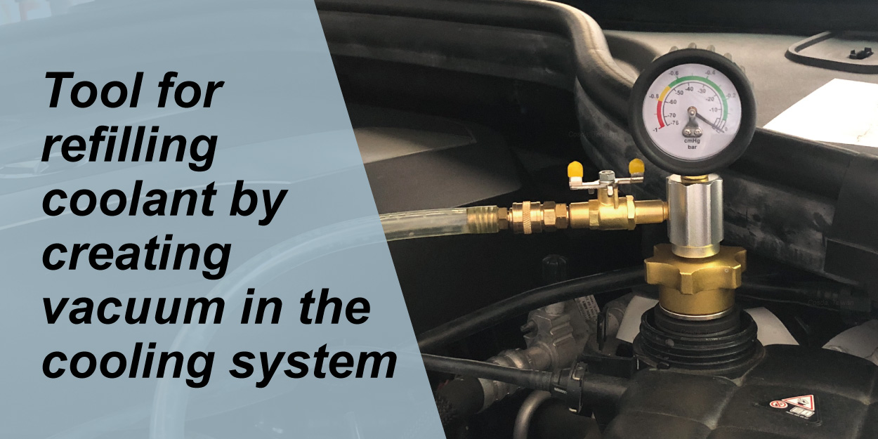 Cosda Cooling System Vacuum Purge and Refill Coolant Pressure Tester Kit