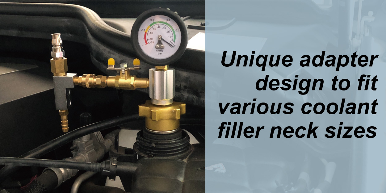 Cosda Cooling System Vacuum Purge and Refill Coolant Pressure Tester Kit