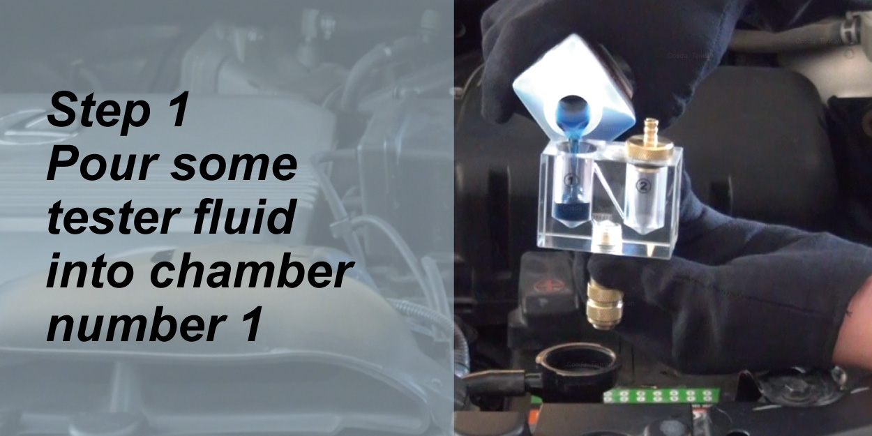 Cosda Combustion Gas Leak Tester Kit with Horizontal Chambers