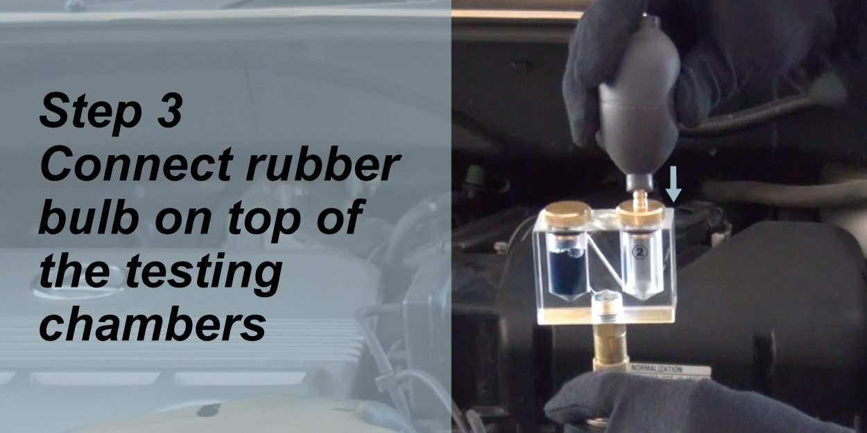 Cosda Combustion Gas Leak Tester Kit with Horizontal Chambers