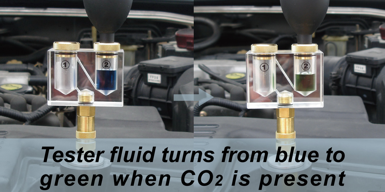 Cosda Combustion Gas Leak Tester Kit with Horizontal Chambers