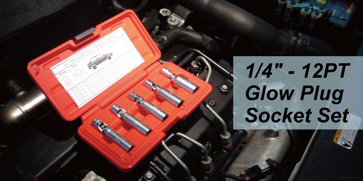 Cosda Glow Plug Socket Set (5 pcs)