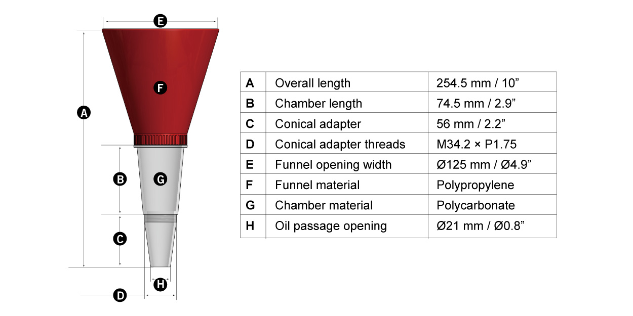 Cosda Universal Engine Oil Funnel